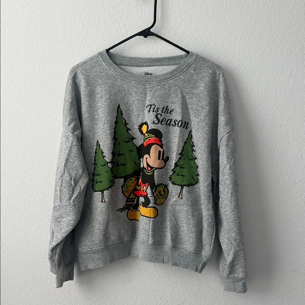 Disney Mickey Mouse Holiday Crewneck - Juniors XL - Picture 1 of 6